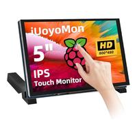 iUoyoMon 5 Inch Touch Screen MIPI DSI Display Compatible with Raspberry Pi 5/4/3/B 800x480 Pixel IPS Capacitive Screen, Driver-Free MIPI DSI Port
