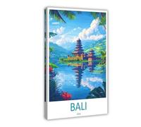 IUOYTTU Bali Travel Indonesia Art Island Canvas Poster Wall Art Decor Print Picture Paintings for Living Room Bedroom Decoration 16x24inch(40x60cm)