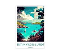 IUOYTTU British Virgin Islands Travel Art (2) Canvas Poster Wall Art Decor Print Picture Paintings for Living Room Bedroom Decoration 16x24inch(40x60cm)