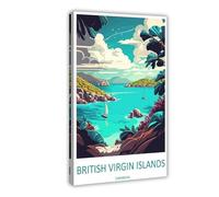 IUOYTTU British Virgin Islands Travel Art (2) Canvas Poster Wall Art Decor Print Picture Paintings for Living Room Bedroom Decoration 24x36inch(60x90cm)