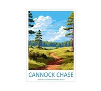 IUOYTTU Cannock Chase Travel Art (2) Canvas Poster Wall Art Decor Print Picture Paintings for Living Room Bedroom Decoration 24x36inch(60x90cm)