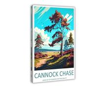 IUOYTTU Cannock Chase Travel Art (4) Canvas Poster Wall Art Decor Print Picture Paintings for Living Room Bedroom Decoration 16x24inch(40x60cm)
