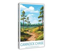 IUOYTTU Cannock Chase Travel Art Canvas Poster Bedroom Decor Landscape Office Room Decor Gift 20x30inch(50x75cm)