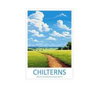 IUOYTTU Chilterns Travel Art Chilterns Home Decor Canvas Poster Wall Art Decor Print Picture Paintings for Living Room Bedroom Decoration 16x24inch(40x60cm)