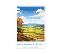 IUOYTTU Clwydian Range And Dee Valley Travel Art (2) Canvas Poster Wall Art Decor Print Picture Paintings for Living Room Bedroom Decoration 08x12inch(20x30cm)