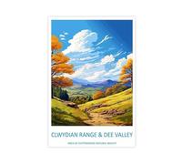 IUOYTTU Clwydian Range And Dee Valley Travel Art Canvas Poster Bedroom Decor Landscape Office Room Decor Gift 08x12inch(20x30cm)