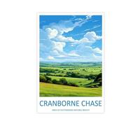 IUOYTTU Cranborne Chase Travel Art Canvas Poster Bedroom Decor Landscape Office Room Decor Gift 24x36inch(60x90cm)