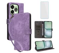 IUQXU for UMIDIGI G9x Wallet Phone Case with Screen Protector [RFID Blocking] Leather Flip Card Holder Kickstand Women Men Cell Phone Case for UMIDIGI G100x Note 100x Note100x 5G UMI G9 x Purple
