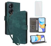 IUQXU RFID Wallet Phone Case for Honor X7B/Honor 90 Smart 5G Green