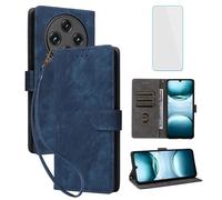 IUQXU RFID Wallet Phone Case for UMIDIGI G100 4G/G100A Blue