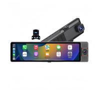 iuscacey 12" 4G Android 13 Car DVR with Wireless Carplay & Android Auto, 3-Channel Dash Cam, GPS Navigation, 4GB+64GB, 24H Parking Monitor, ADAS