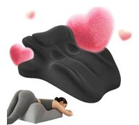 iuscacey Arcova Sweet Spot Pillow - 27° Couples Pillow for Intimacy Support & Back Pain Relief | Memory Foam Wedge Cushion for All Postures | Keep Passion Alive,Black