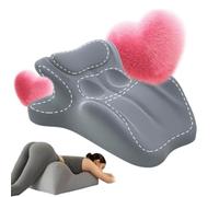 iuscacey Arcova Sweet Spot Pillow - 27° Couples Pillow for Intimacy Support & Back Pain Relief | Memory Foam Wedge Cushion for All Postures | Keep Passion Alive,gray