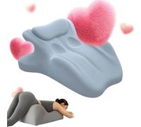 iuscacey Arcova Sweet Spot Pillow - 27° Couples Pillow for Intimacy Support & Back Pain Relief | Memory Foam Wedge Cushion for All Postures | Keep Passion Alive,blue