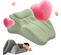 iuscacey Arcova Sweet Spot Pillow - 27° Couples Pillow for Intimacy Support & Back Pain Relief | Memory Foam Wedge Cushion for All Postures | Keep Passion Alive,green