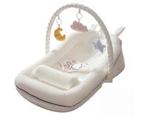iuscacey Baby Lounger - Soft & Supportive Infant Floor Seat for Tummy Time, Play & Bonding, 4-Level Adjustable Infant Lounger Bed Newborn Essentials Gifts,C