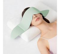 iuscacey Deep Sleep Weighted Eye Mask - Gravity Pressure Sleep Aid for Insomnia, Light Blocking Silk Mask, Stress Relief, Home/Office/Travel, Gift Box,Green