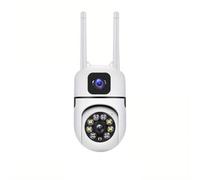iuscacey Dual Lens Home Security Camera 4MP 2.4Ghz Wifi Security Protection Full Color Night Vision PTZ CCTV Video Surveillance Camera,64G Card