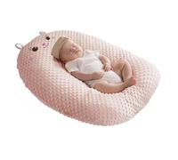 iuscacey Infant Anti-Reflux Pillow - 15° Angle Newborn Feeding Support Nursing Pillow with Soft Dotted Surface, Anti-Spit Up Pillow, Washable Cover,pink