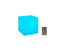 IUSEIT LED Cube Light, 4-Inch Cordless Night Light for Kids, 16 Color Changing Mood Lamp Rechargeable Tesseract Cosmic Cube with Remote Control Decorative Lighting for Home Party Bar