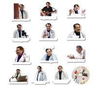 IUSOT 12PCS Dr Now Fridge Magnet, Dr Now, Funny Magnets Fridge, Dr Now Stickers for Gifts, Motivational Diet Helper - Classic Quote