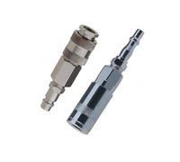IUSOT 2Pcs Air Fitting Convertor Adapter Set, Euro and PCL Air Fitting Conversion Adapters, 1/4 Inch BSP Male to Female Air Compressor Adapter