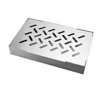 IUSOT BBQ Smoker Box, Stainless Steel Smoking Box, Premium Smoking Accessories for Adding Smoky Flavor to Meat or Fish, Good BBQ Accessories