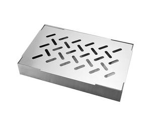 IUSOT BBQ Smoker Box, Stainless Steel Smoking Box, Premium Smoking Accessories for Adding Smoky Flavor to Meat or Fish, Good BBQ Accessories