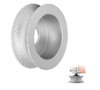IUSOT Bullnose Grinding Wheel - Porcelain Bullnose Tool 20mm, Brazed Grinding Wheel Concave Abrasive Wheel for Stone and Ceramic, Perfect for Precision Grinding Shaping and Polishing Projects