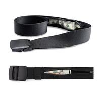IUSOT Money Belt for Travel Hidden Compartment with Secret Zip Pocket, Adjustable Nylon Design, Black, Ideal for Secure Travel and Everyday Use