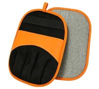 IUSOT Pet Hair Removal Glove, Double-Sided Magic Brush for Dogs Cats, Orange Electrostatic Fur Remover Mitt, 1pc