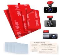 IusZup 4Pcs Adhesive Sticky Pads for Dash Cam 3M VHB Square Double-Sided Adhesive Pads for Dash Cam Mount Car Windshield Dashboard GPS and Camera Holders Sticker Replacement Fit