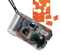 IUTD STUDIOS to Be Continued (TBC) 35mm Film Camera, Reusable, Wide Angle 28MM Lens, Transparent, Orange Gel Sheet Focus Free, Light Weight, Easy to Use