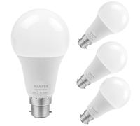 IuulFex B22 Bayonet Light Bulb 150W Equivalent, Energy Saving 18W LED Bulbs, Cool White 6500K 1980 Lumens, Non-Dimmable, 4 Pack