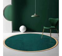 IUUUDDD Runner Area Rugs Circle Bedroom Modern 60cm 80cm 100cm 120cm 140cm 160cm 200cm Emerald Green Gold Rug for Kitchen Living Room Bedroom Rugs Fluffy Mats and Rugs