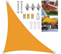 IUUUDDD Sun Shade Sail Waterproof Garden Shade Sail Sun Shade Sail Fixing Kit 98% Uv Block Mango Yellow Sunshade for Play Areas Pond Terrace Patio Pool (Size : 3x3x4.3M)