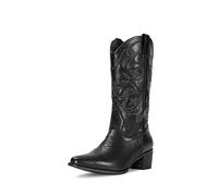 IUV Women's Western Cowgirl Boots, Cb101, Black, 7 UK