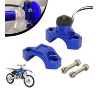 IUVWISN 7/8’’ 22mm Motorcycle Engine Kill Switch Button Universal Start Stop Push Button Switch + Mounting Backplate for Dirt Pit Bike Motocross Enduro Atv Scooter Blue