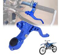 IUVWISN Dirt Bike Stunt Clutch Lever Universal Short Clutch Lever 22mm 7/8" Handlebar 3 Gear Adjustable for CRF KLX RMZ DRZ KX RM YZ SX EXC XC ATV Blue
