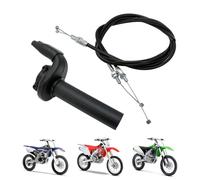 IUVWISN Dirt Bike Throttle Assembly with Throttle Cable Motorcycle Push Pull Throttle Universal for YZ WR 250F 426F 450F CRF 150R 450R 450X 250X KX 250F 450F KLX450F YFZ450 TRX450R