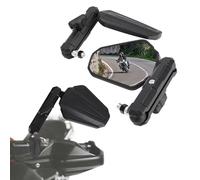 IUVWISN Double Take Motorcycle Mirrors 360 Degree Adjustment Motorbike Rear View Side Mirrors Universal Rear View Mirror for Street Bike for 22mm 7/8’’ Handlebar