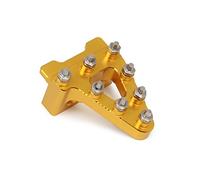 IUVWISN Motorcycle Brake Pedal Tip CNC Universal Rear Brake Pedal Lever Step Tip Replacement for CRF50 XR50 and Most of Pit Bikes Gold 16mm