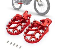 IUVWISN Motorcycle Footpegs Wider Foot Pegs CNC for Surron Sur Ron LBX E-Ride Pro SS/SR/S Talaria Sting MX3/R MX4 ERide Pro SS 2.0 3.0 Electric Dirt Bike Red