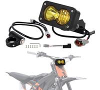 IUVWISN Motorcycle Headlight LED Front Light Plug and Play with Kill Switch for Sur Ron Surron Light Bee S X LBX X160 X260 Dirt Electric Bike Ebike Head Lights (Yellow)