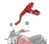 IUVWISN Motorcycle Short Stunt Clutch Lever 22mm 7/8" Labor Saving Clutch Levers Adjustable CNC for Grom CRF110F CRF125F CRF150F CRF230F CRF250L CRF250F CRF300L CRF450L Dirt Pit Street Sport Bike Red