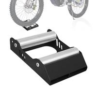 IUVWISN Motorcycle Wheel Cleaning Stand Roller Spinner Chain Universal for Pit Dirt Bikes Motorbike Lubrication Tyre Inspection Under 485lb & Tyre Width <180mm Black