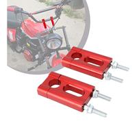 IUVWISN Pit Bike Handlebar Risers 7/8'' 22mm Motorcycle Handle Bar Mount Clamp Riser Universal Fit for Apollo RFZ CRF XR KLX TTR SSR 50 70 80 110 125cc Dirt Pit Mini Bike Red