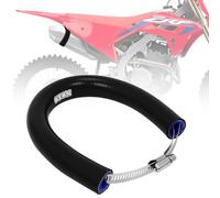 IUVWISN Universal Motorcycle Muffler Can Cover Guard 90mm-145mm Adjustable Exhaust Ring Protector For Dirt Pit Bike Motocross Supermoto more than 250cc Black