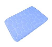 IUVYTA Bathroom Bath Mat Set Soft Non Slip Cobblestone Mat Rug Absorbent Shower Carpets Cover Floor For Bathroom(Blue)