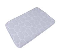 IUVYTA Bathroom Bath Mat Set Soft Non Slip Cobblestone Mat Rug Absorbent Shower Carpets Cover Floor For Bathroom(Grey)